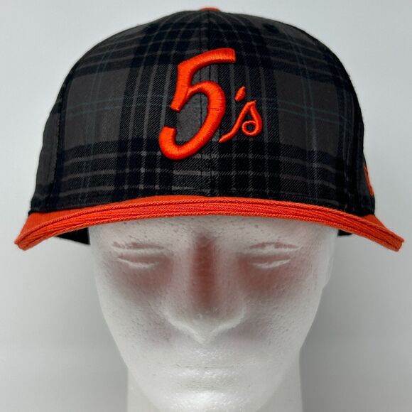 Undefeated x New Era Hat Baseball Cap Gray Plaid 5s UNDFTD 59Fifty Fitted 7 5/8 - Picture 2 of 11